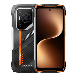  Téléphone robuste Blackview Oscal Pilot 3 5G, 12 Go + 256 Go, vision nocturne, écran 6,56 pouces, Android 15, MediaTek Dimensity 6300 Octa Core, réseau : 5G, OTG, NFC (orange) SB934E1753-20